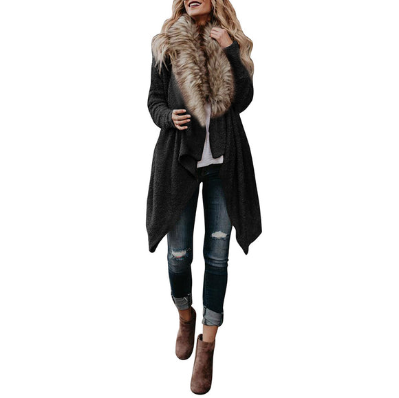 Women Long Sleeve Tops Cardigan Sweaters Outerwear Coat